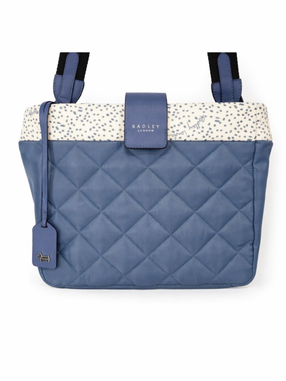RADLEY London Handbag Medium Blue Crossbody Grab Brockley Responsible Quilted